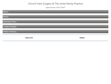 Tablet Screenshot of churchviewsurgery.co.uk